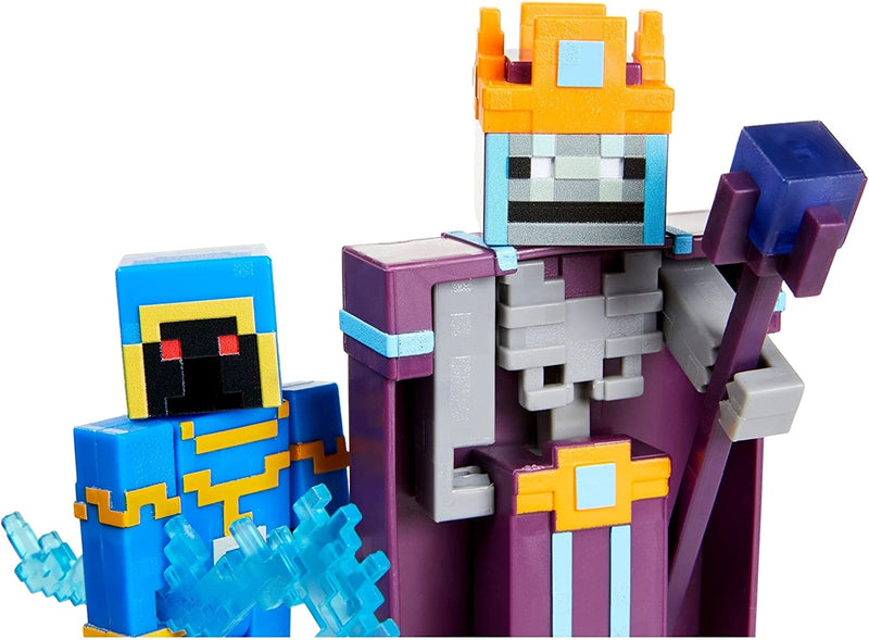 Minecraft Dungeons Stax vs Skeleton Necromancer Figures [Toys, Ages 6+] Toys & Games Mattel   