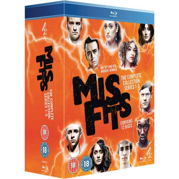 Misfits: The Complete Collection - Series 1-5 [Blu-Ray Box Set] DVDs & Blu-Rays 4dvd   