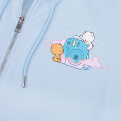 milkmochabear: Blue Clouds Snapshot Hoodie Hoodies Milkmochabear   