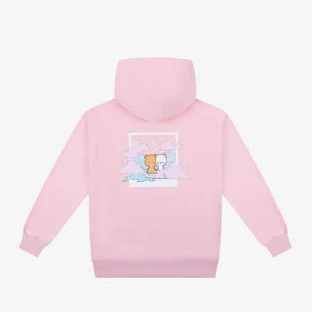 milkmochabear: Pink Clouds Snapshot Hoodie Hoodies Milkmochabear   