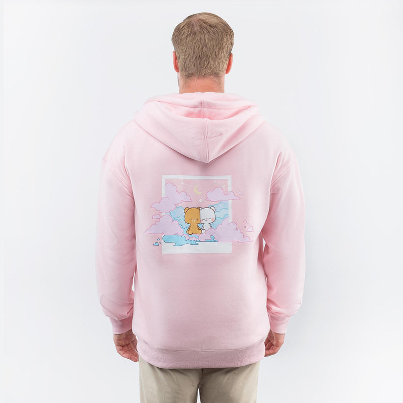 milkmochabear: Pink Clouds Snapshot Hoodie Hoodies Milkmochabear   