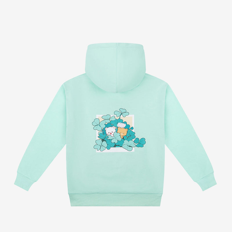 milkmochabear: Green Clover Snapshot Hoodie Hoodies Milkmochabear   