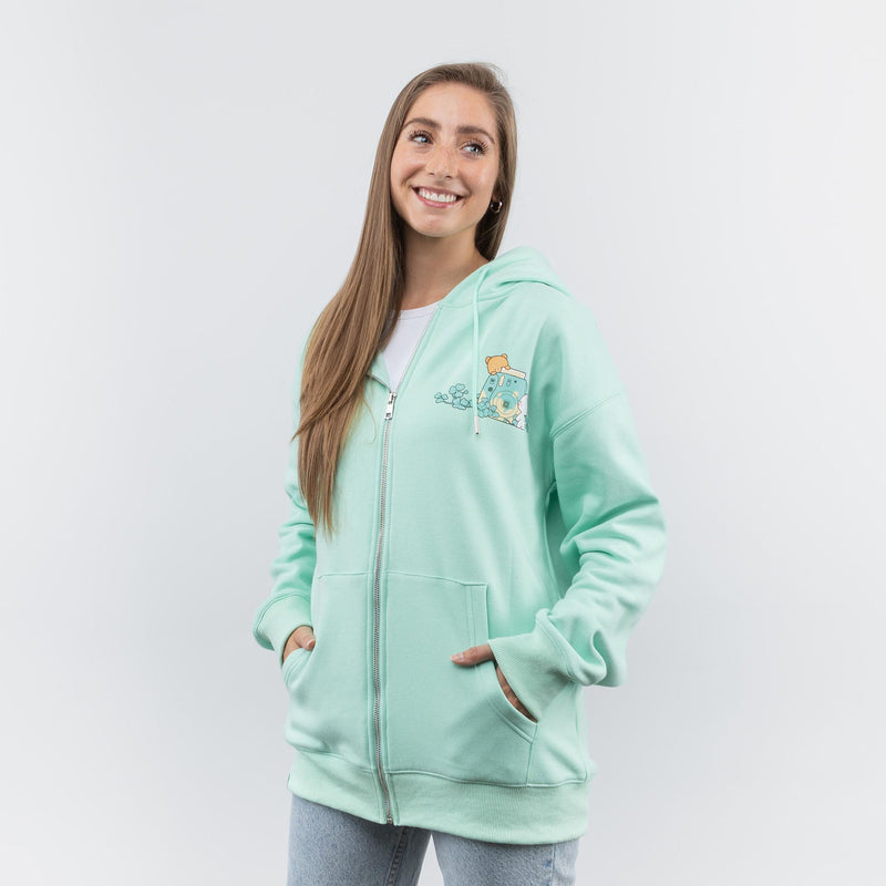 milkmochabear: Green Clover Snapshot Hoodie Hoodies Milkmochabear   