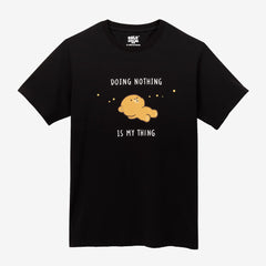 milkmochabear: Doing Nothing T-Shirt T-Shirts Milkmochabear Black XS 