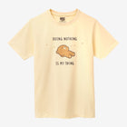 milkmochabear: Doing Nothing T-Shirt T-Shirts Milkmochabear Yellow XS 