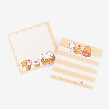 milkmochabear: Fluffy Delights Sticky Notes (2-Pack) Notebooks & Notepads Milkmochabear   