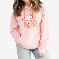 milkmochabear: Pink Smooch Hoodies Hoodies Milkmochabear   