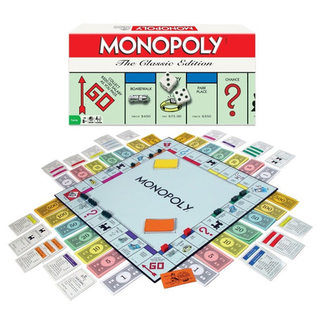 Monopoly - Classic Edition [Board Game, 2-8 Players] Board Game Hasbro   