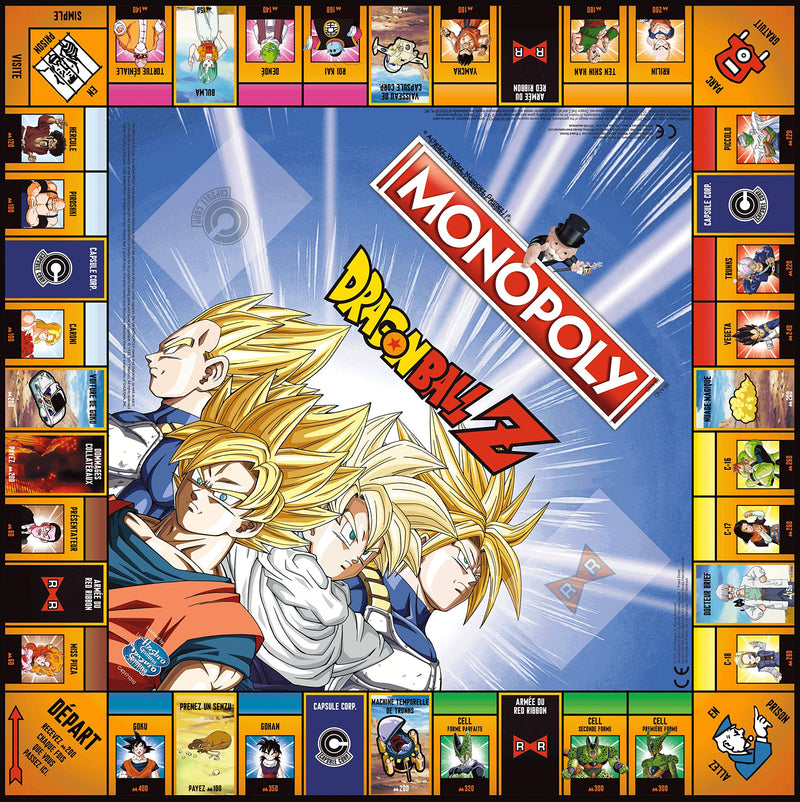 Monopoly: Dragon Ball Z Edition [Board Game, 2-6 Players] Board Game Hasbro   