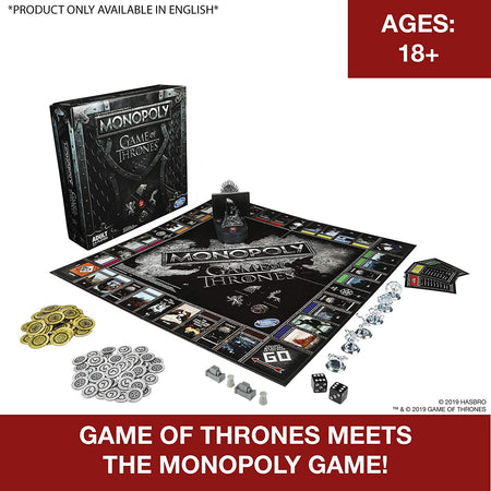 Monopoly: Game of Thrones [Board Game, 2-6 Players] Board Game Hasbro   