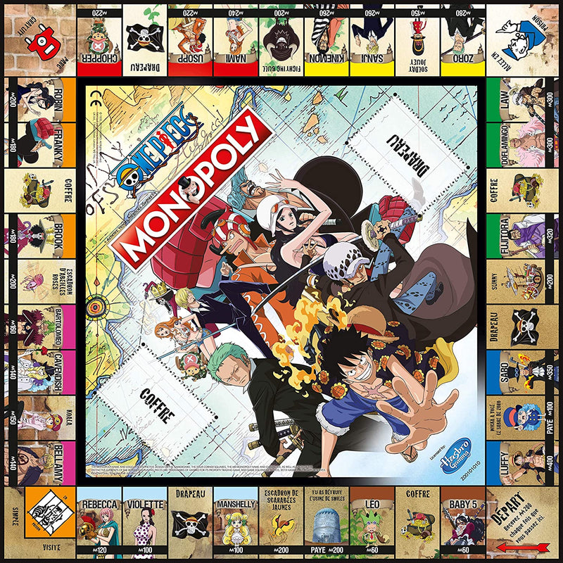 Monopoly: One Piece Edition [Board Game, 2-6 Players] Board Game Hasbro   