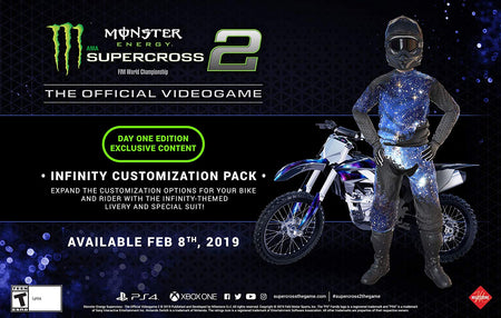 Monster Energy Supercross: The Official Videogame 2 - Day One Edition [Xbox One] Xbox One Video Game Square Enix   