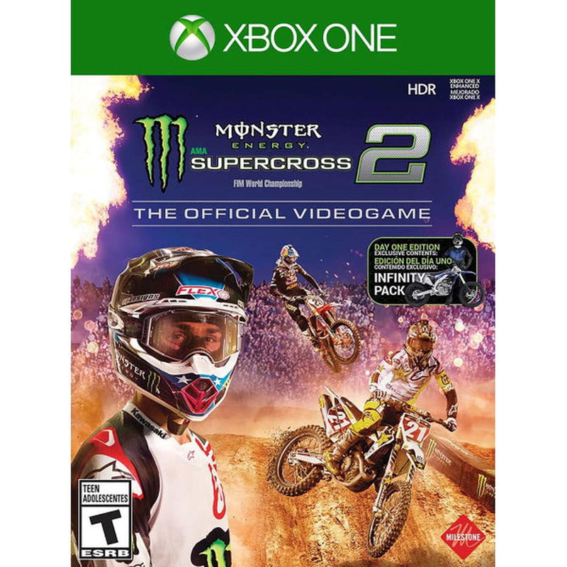 Monster Energy Supercross: The Official Videogame 2 - Day One Edition [Xbox One] Xbox One Video Game Square Enix   