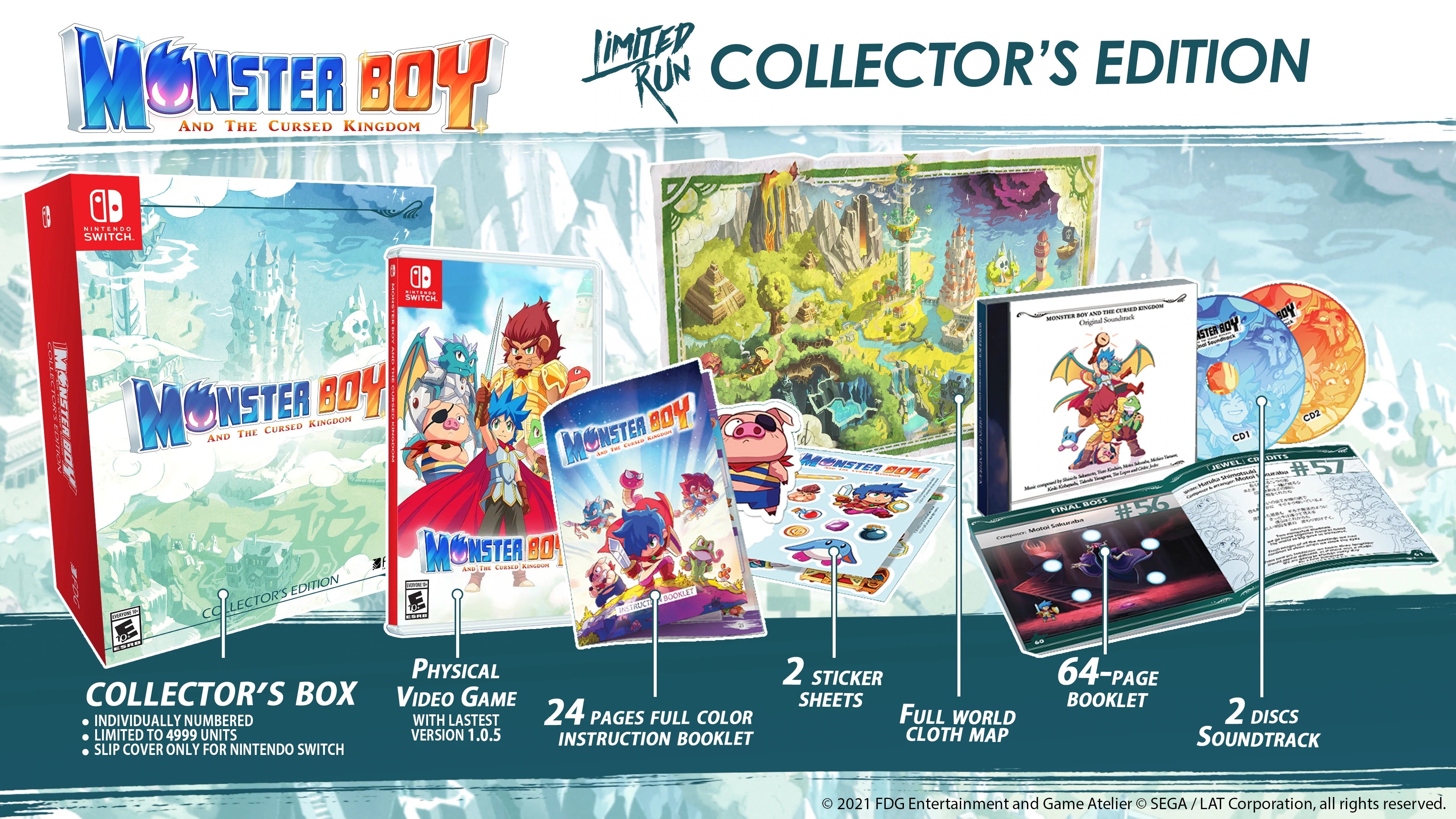 Monster Boy and the Cursed Kingdom Collector's Edition outlet for Nintendo Switch