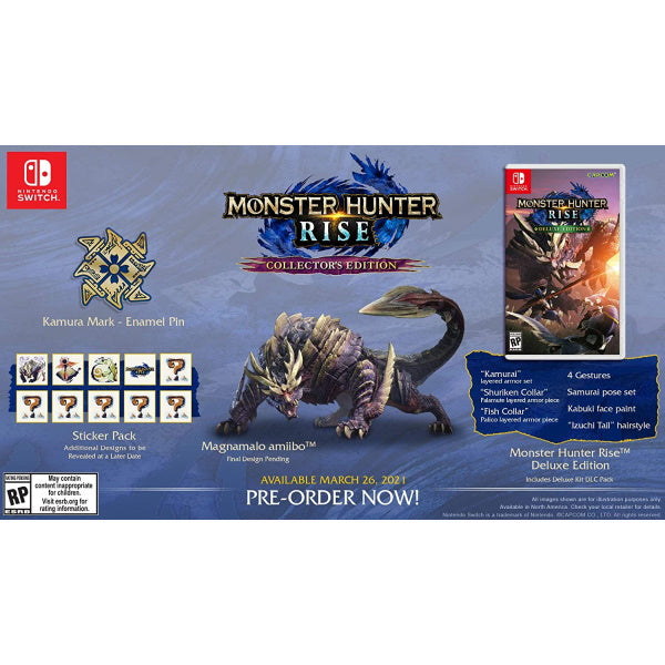 Monster Hunter Rise - Collector's Edition [Nintendo Switch] Nintendo Switch Video Game Capcom   