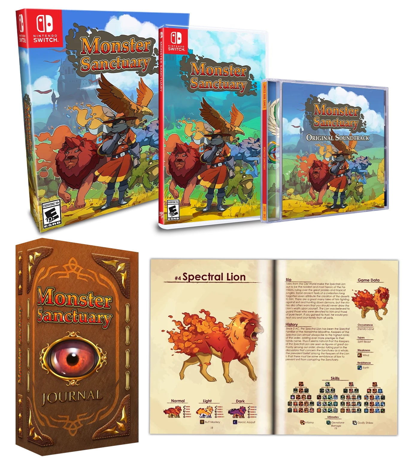 Monster sanctuary fashion limited run games for Nintendo switch