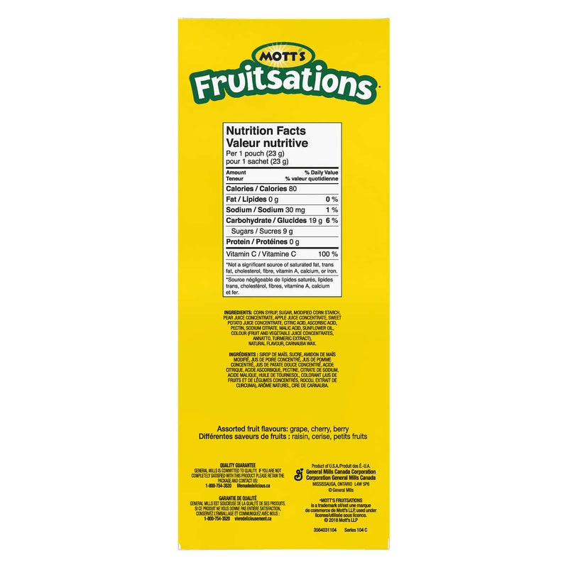 Mott’s Fruitsations + Veggie - Assorted Fruit Snacks - 1.54kg - 68-Count [Snacks & Sundries] Snacks & Sundries Mott’s   