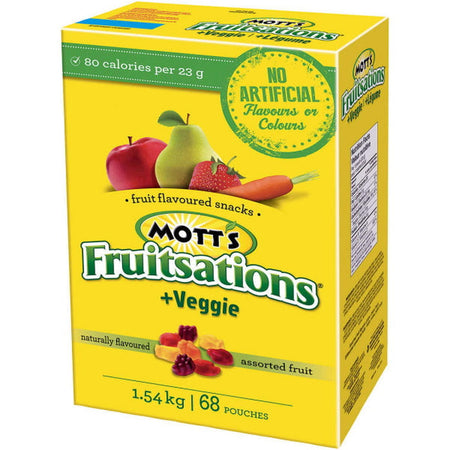 Mott’s Fruitsations + Veggie - Assorted Fruit Snacks - 1.54kg - 68-Count [Snacks & Sundries] Snacks & Sundries Mott’s   