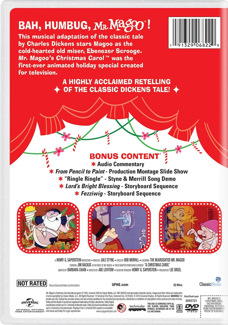 Mr. Magoo's Christmas Carol [DVD] DVDs & Blu-Rays Universal Studios   