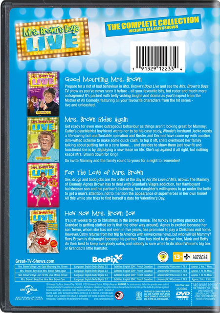 Mrs. Brown's Boys Live: The Complete Collection [DVD Box Set] DVDs & Blu-Rays Universal   