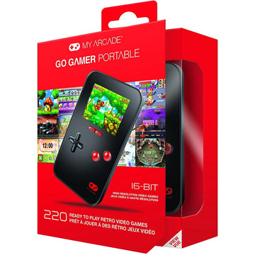 My Arcade Go Gamer Portable - Handheld Gaming System  - 220 Retro Style Games - Black [Retro System] Retro Systems My Arcade   