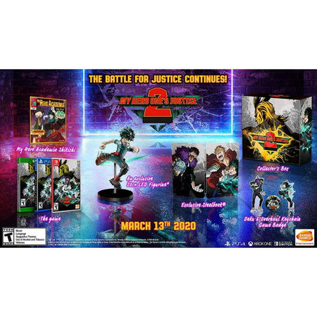 My Hero One's Justice 2 - Collector's Edition [PlayStation 4] PlayStation 4 Video Game Bandai Namco   