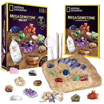 National Geographic Mega Gemstone Dig Kit [Toys, Ages 8+] Toys & Games National Geographic   
