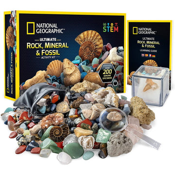 National Geographic Ultimate Rock, Mineral and Fossil Activity Kit [Toys, Ages 8+] Toys & Games National Geographic   