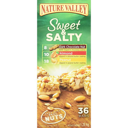 Nature Valley Sweet and Salty Granola Bars Variety Pack - 1.26kg - 36-Count [Snacks & Sundries] Snacks & Sundries Nature Valley   