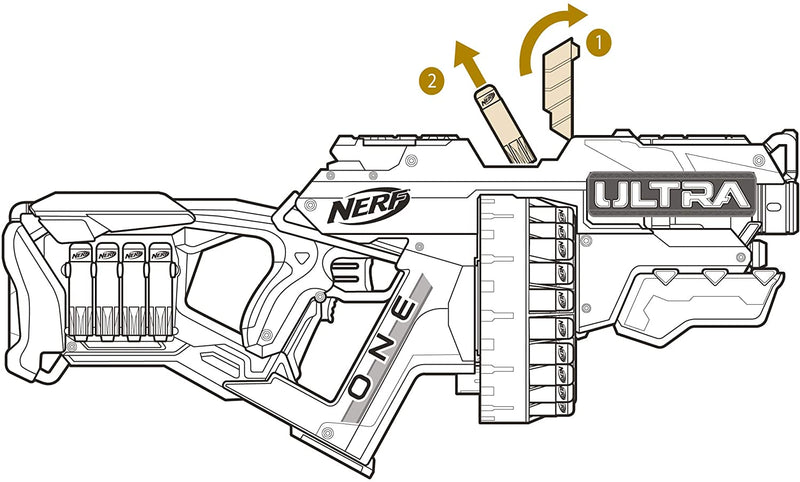 Nerf Ultra One Motorized Blaster - the Farthest Flying Nerf Darts Ever [Toys, Ages 8+] Toys & Games Hasbro   