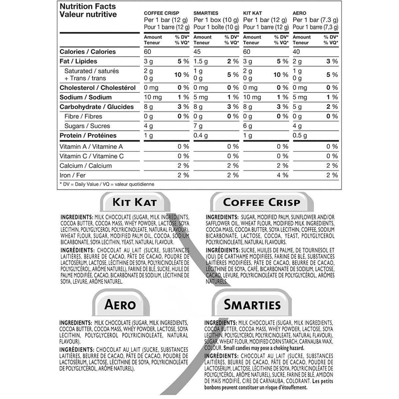 Nestlé Mini Chocolate Bar Assortment - 1.23kg - 120-Count [Snacks & Sundries] Snacks & Sundries Nestle   