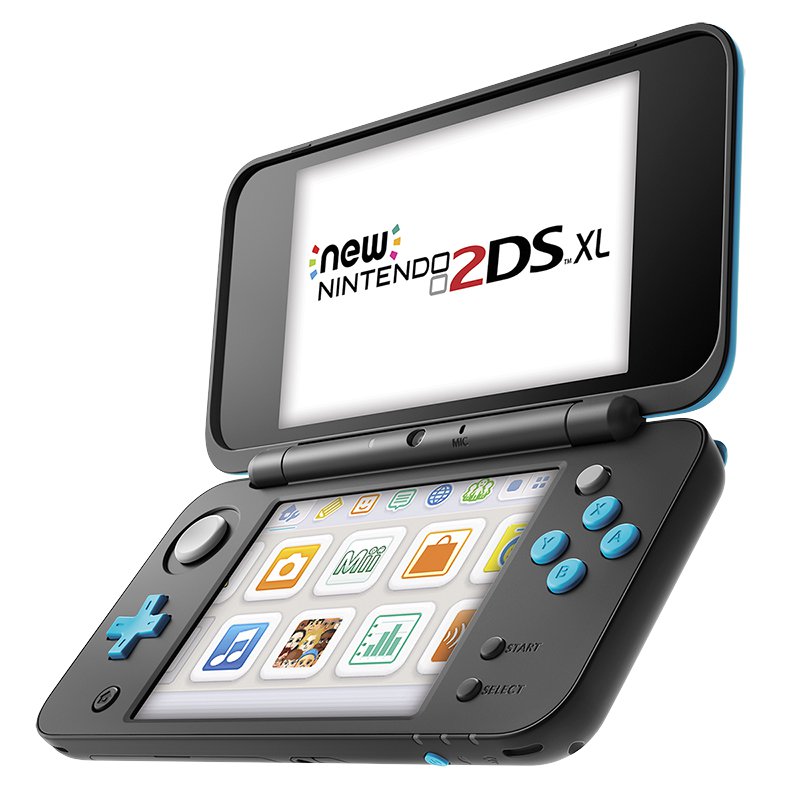 NEW Nintendo 2DS XL Console - Black + Turquoise [NEW Nintendo 2DS System] Nintendo Systems Nintendo   