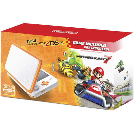 NEW Nintendo 2DS XL Console - Orange and White - Includes Mario Kart 7 [NEW Nintendo 2DS System] Nintendo Systems Nintendo   