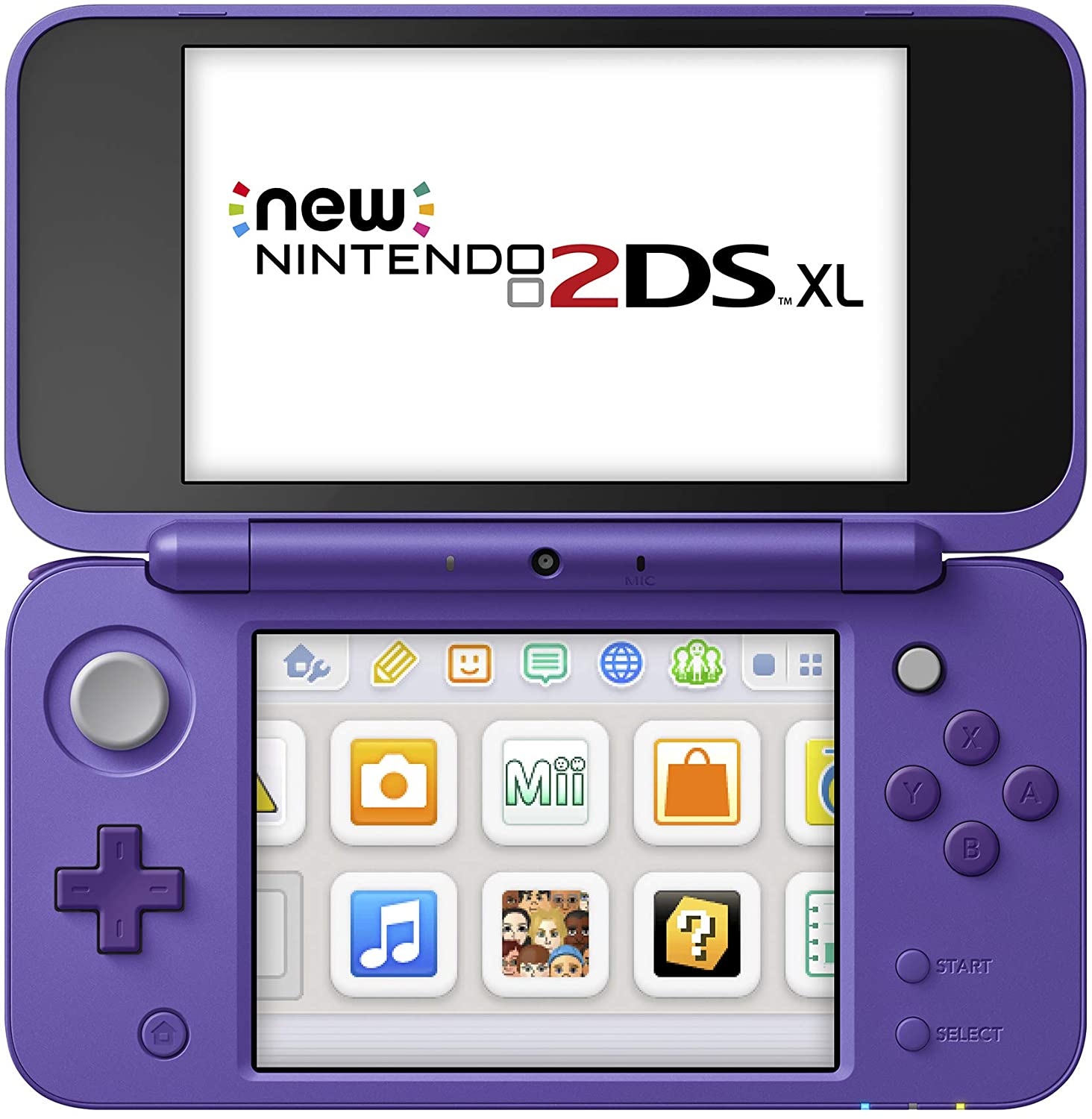 NEW Nintendo 2DS XL Console - Purple + Silver - Includes