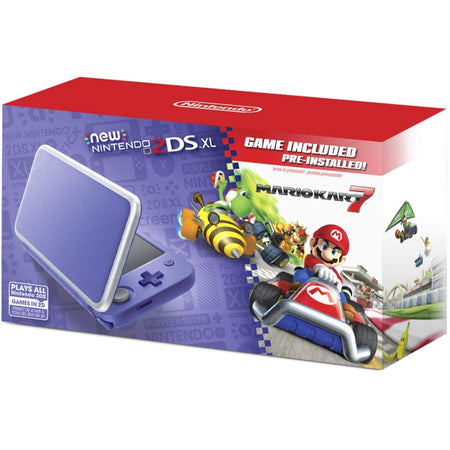 NEW Nintendo 2DS XL Console - Purple + Silver - Includes Mario Kart 7 [NEW Nintendo 2DS System] Nintendo Systems Nintendo   