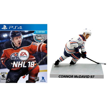 NHL 18 - Limited Edition McDavid Figure Bundle [PlayStation 4] PlayStation 4 Video Game Electronic Arts   