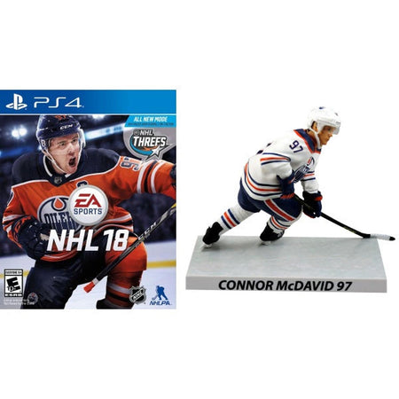 NHL 18 - Limited Edition McDavid Figure Bundle [PlayStation 4] PlayStation 4 Video Game Electronic Arts   