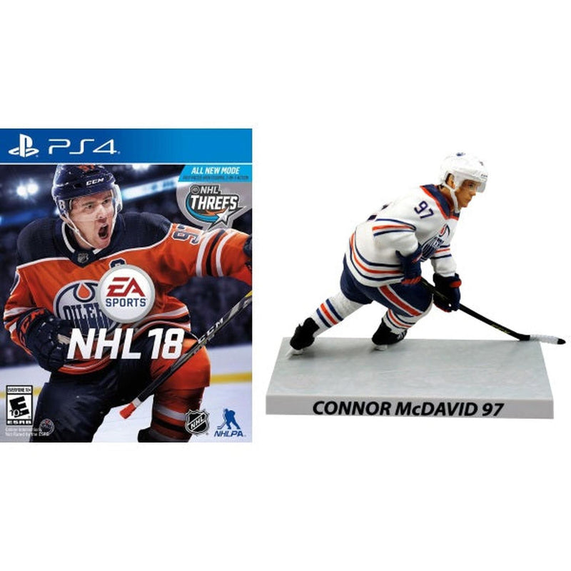 NHL 18 - Limited Edition McDavid Figure Bundle [PlayStation 4] PlayStation 4 Video Game Electronic Arts   