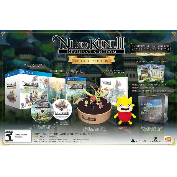 Ni No Kuni II: Revenant Kingdom - Collector's Edition [PlayStation 4] PlayStation 4 Video Game Bandai Namco   