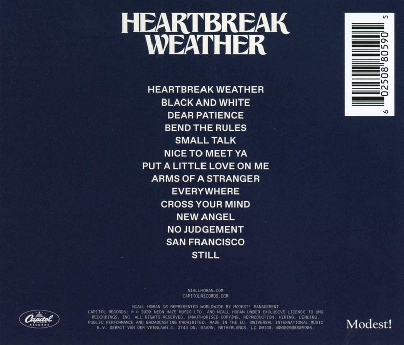 Niall Horan - Heartbreak Weather [Audio CD] Audio CD/Vinyl Capitol Records   