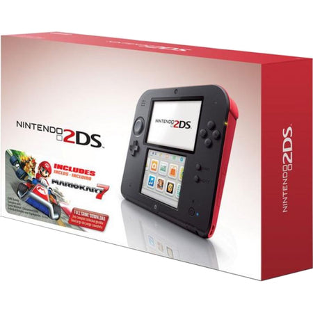 Nintendo 2DS Console - Crimson Red - Includes Mario Kart 7 [Nintendo 2DS System] Nintendo Systems Nintendo   