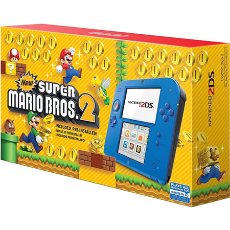 Nintendo 2DS Console - Electric Blue 2 - Includes New Super Mario Bros. 2 [Nintendo 2DS System] Nintendo Systems Nintendo   