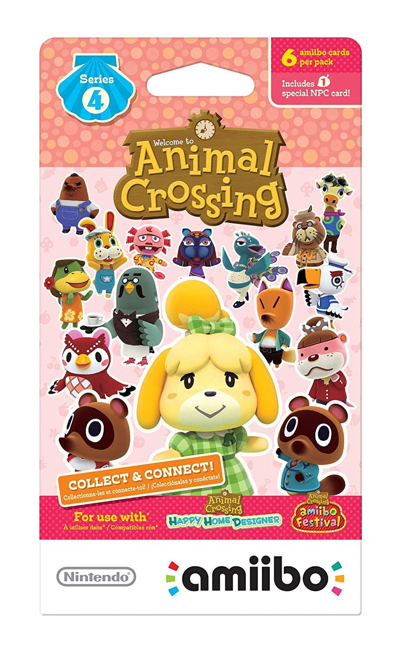 Nintendo Animal Crossing Amiibo Cards - Series 1, 2, 3, 4 - 6 Card Packs [Nintendo Accessory] Nintendo Accessories Nintendo   