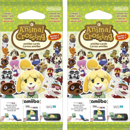 Nintendo Animal Crossing Amiibo Cards - Series 1 - 2 Pack - 6 Cards Total [Nintendo Accessory] Nintendo Accessories Nintendo   