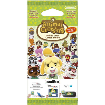 Nintendo Animal Crossing Amiibo Cards - Series 1 - 3 Card Pack [Nintendo Accessory] Nintendo Accessories Nintendo   