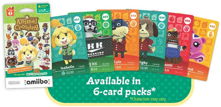 Nintendo Animal Crossing Amiibo Cards - Series 1 - 6 Card Pack [Nintendo Accessory] Nintendo Accessories Nintendo   