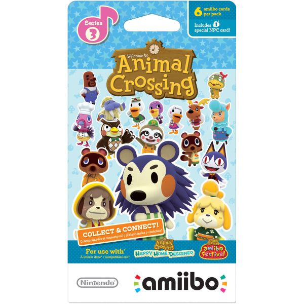 Nintendo Animal Crossing Amiibo Cards - Series 3 - 6 Card Pack [Nintendo Accessory] Nintendo Accessories Nintendo   