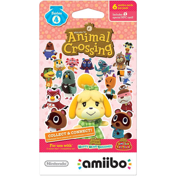 Nintendo Animal Crossing Amiibo Cards - Series 4 - 6 Card Pack [Nintendo Accessory] Nintendo Accessories Nintendo   