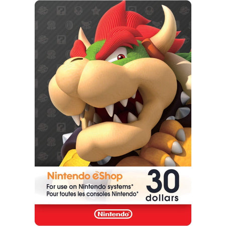 Nintendo eShop Gift Card - $30 [Nintendo Accessory] Nintendo Accessories Nintendo   