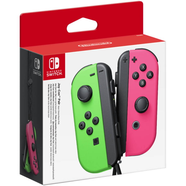 Nintendo Switch Joy-Con Controller Pair - Neon Green & Pink Nintendo Switch Accessories Nintendo   